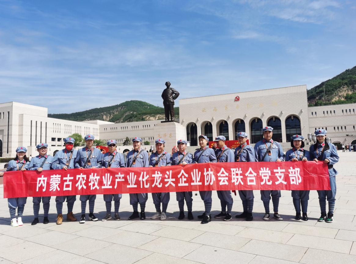 內蒙古農牧業(yè)產(chǎn)業(yè)化龍頭企業(yè)協(xié)會(huì )聯(lián)合黨支部赴延安革命圣地開(kāi)展“學(xué)黨史、感黨恩、跟黨走”主題黨日活動(dòng)